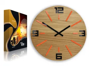 ModernClock Nástenné hodiny Sheen hnedé