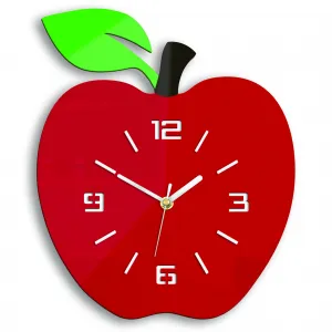 ModernClock Nástenné hodiny Apple červené