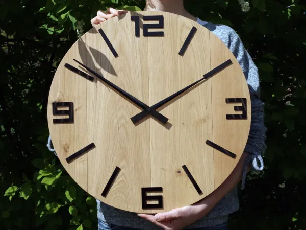 ModernClock Nástenné hodiny Arabic hnedé