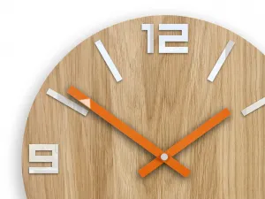 ModernClock Nástenné hodiny Arabic hnedo-bielo-oranžové