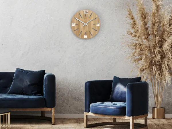 ModernClock Nástenné hodiny Sheen šedé