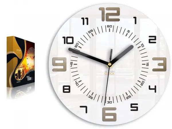 ModernClock Nástenné hodiny Armando biele