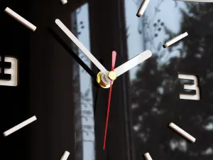 ModernClock Nástěnné hodiny Coffee černé