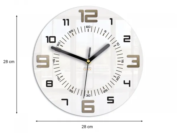 ModernClock Nástenné hodiny Armando biele