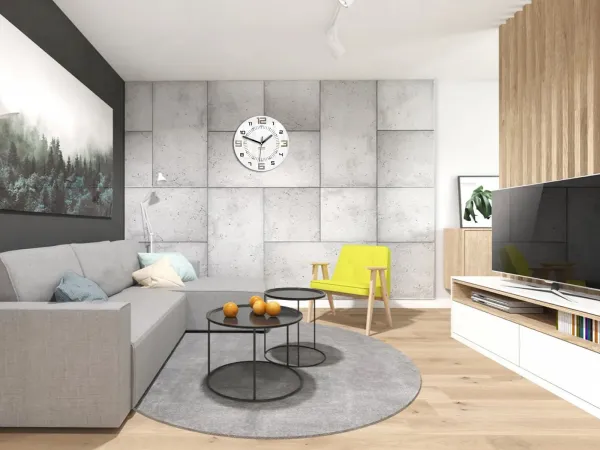 ModernClock Nástenné hodiny Armando biele