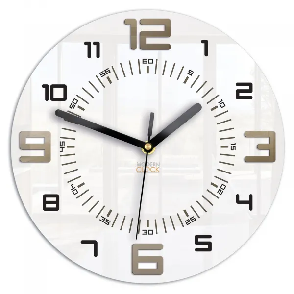 ModernClock Nástenné hodiny Armando biele