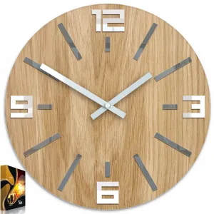 ModernClock Nástenné hodiny Sheen šedé