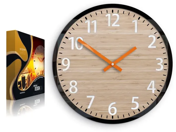 ModernClock Nástenné hodiny Karina hnedé