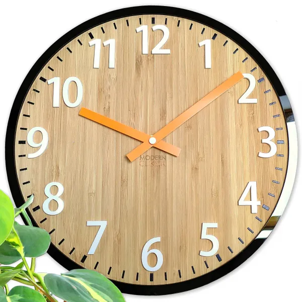ModernClock Nástenné hodiny Karina hnedé