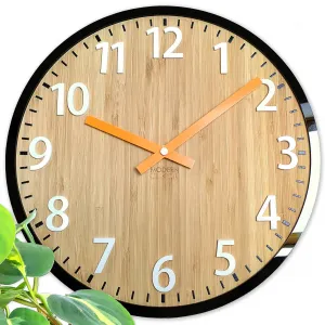 ModernClock Nástenné hodiny Karina hnedé