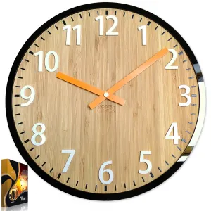 ModernClock Nástenné hodiny Karina hnedé
