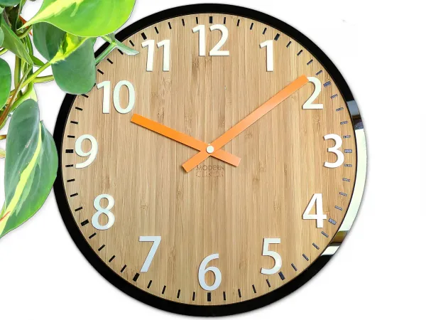 ModernClock Nástenné hodiny Karina hnedé