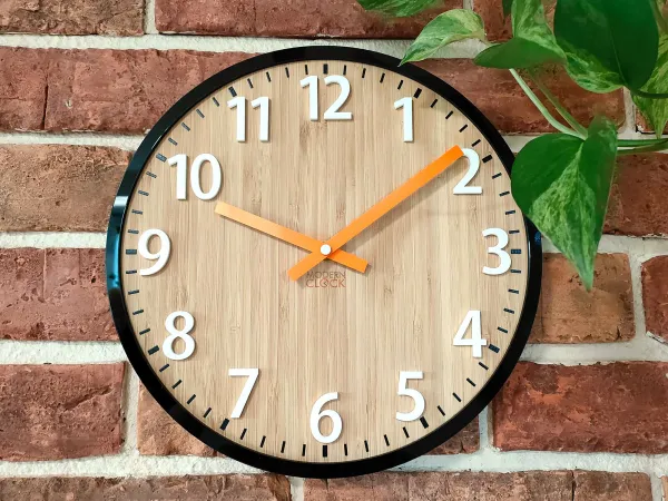 ModernClock Nástenné hodiny Karina hnedé