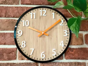 ModernClock Nástenné hodiny Karina hnedé