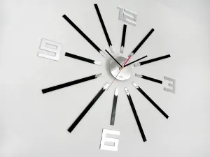 ModernClock Nástenné hodiny Glamour Sheen čierne