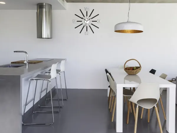 ModernClock Nástenné hodiny Glamour Sheen čierne