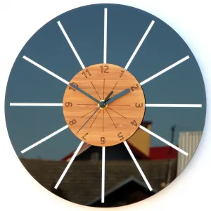 ModernClock Nástenné hodiny Leon čierne