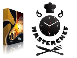 ModernClock Nástenné hodiny Master Chef čierne