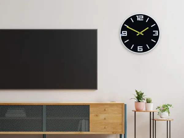 ModernClock Nástenné hodiny Dixon čierne