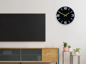 ModernClock Nástenné hodiny Dixon čierne