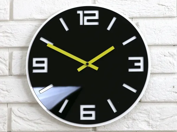 ModernClock Nástenné hodiny Dixon čierne