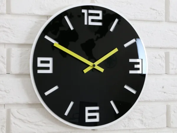 ModernClock Nástenné hodiny Dixon čierne