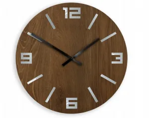 ModernClock Nástenné hodiny Dob hnedé