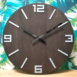 ModernClock Nástenné hodiny Dob hnedé