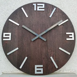 ModernClock Nástenné hodiny Dob hnedé