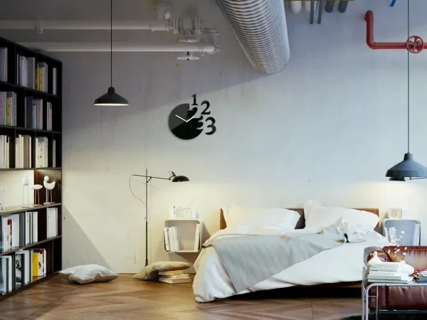 ModernClock Nástenné hodiny Numero čierne