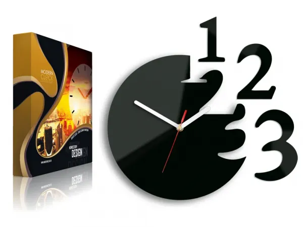 ModernClock Nástenné hodiny Numero čierne