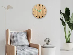 ModernClock Nástenné hodiny Simple-W hnedo-modré