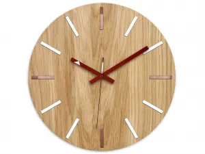 ModernClock Nástěnné hodiny Wood Solo hnědé