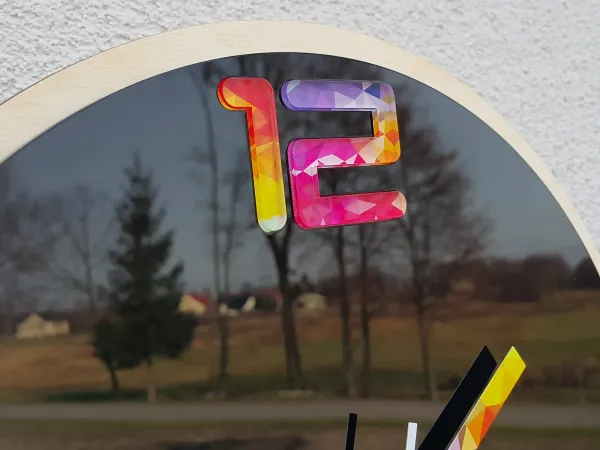 ModernClock Nástenné hodiny Etno čierne