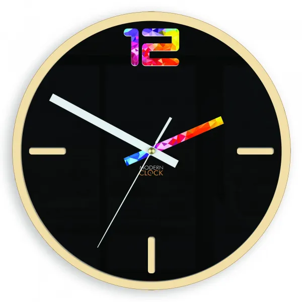 ModernClock Nástenné hodiny Etno čierne