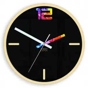 ModernClock Nástenné hodiny Etno čierne
