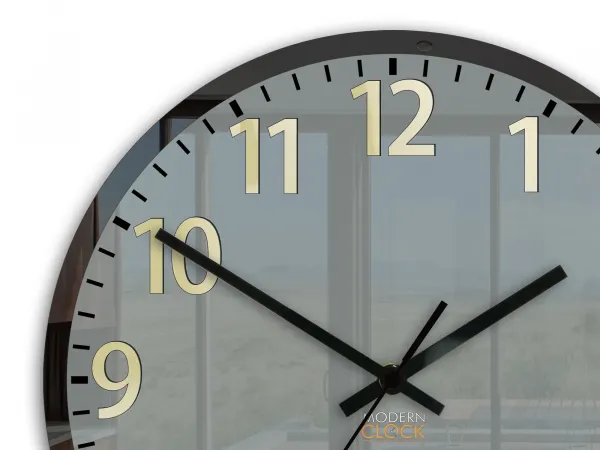 ModernClock Nástenné hodiny Phil čierne
