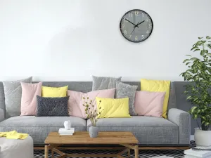 ModernClock Nástenné hodiny Phil čierne