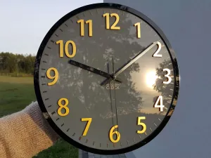 ModernClock Nástenné hodiny Phil čierne