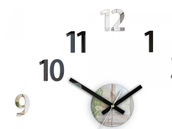 ModernClock Nástenné hodiny Box čierne