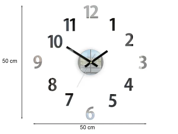 ModernClock Nástenné hodiny Box čierne