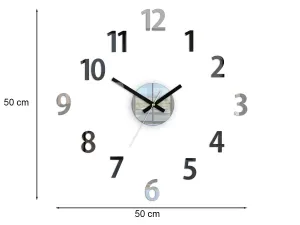 ModernClock Nástenné hodiny Box čierne