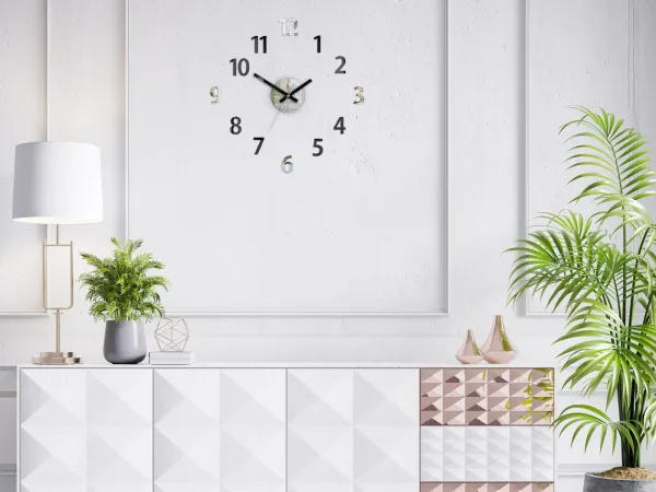 ModernClock Nástenné hodiny Box čierne