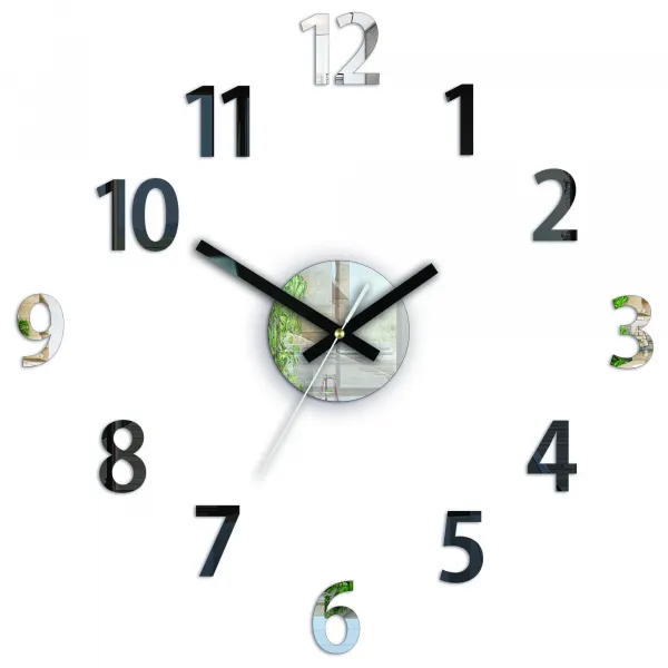 ModernClock Nástenné hodiny Box čierne