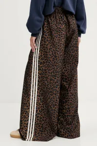 Tepláky adidas Originals hnedá farba, vzorované, JW7302