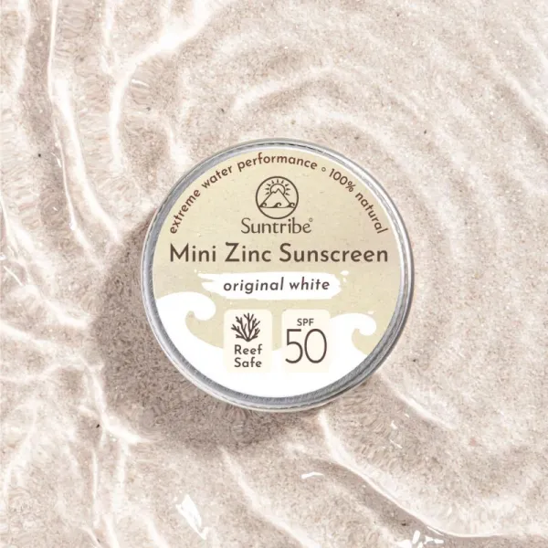 Suntribe Mini Zinc Sunscreen minerálny ochranný krém na tvár a telo SPF 50 Original White 15 g