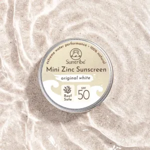 Suntribe Mini Zinc Sunscreen minerálny ochranný krém na tvár a telo SPF 50 Original White 15 g