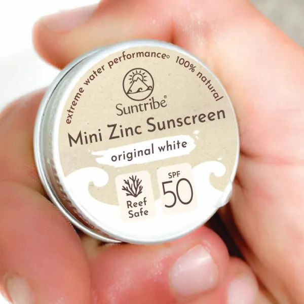 Suntribe Mini Zinc Sunscreen minerálny ochranný krém na tvár a telo SPF 50 Original White 15 g