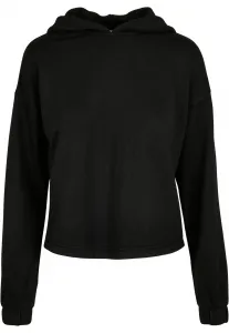 Women's Oversized Modal Terry Terry Hoodie Black
