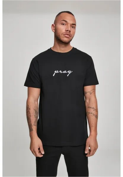 Pray EMB Tee Black